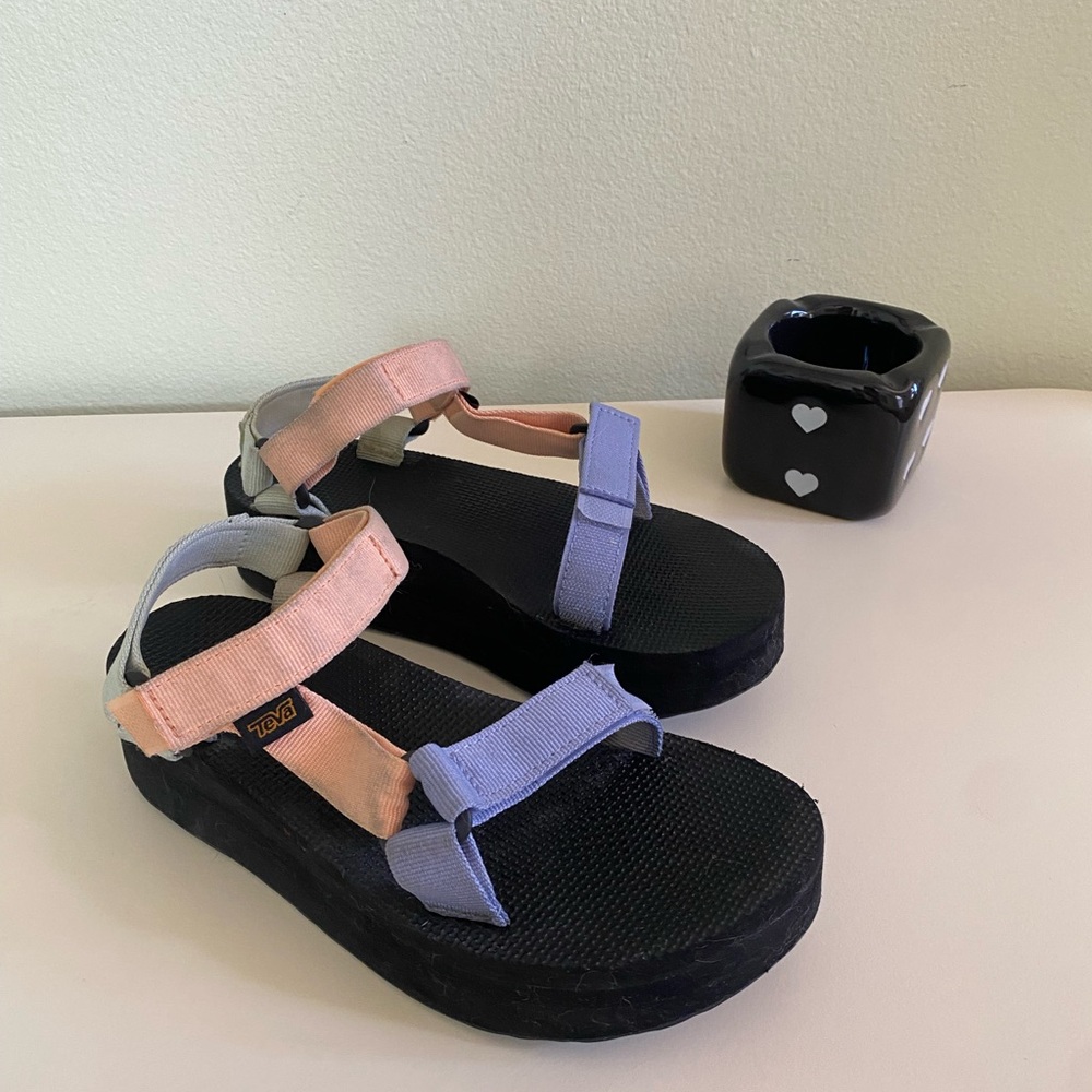 Teva Pastel Pink and Blue Sandals